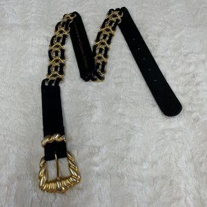 PRICE DROP - Casual Corner Black suede, genuine Leather belt